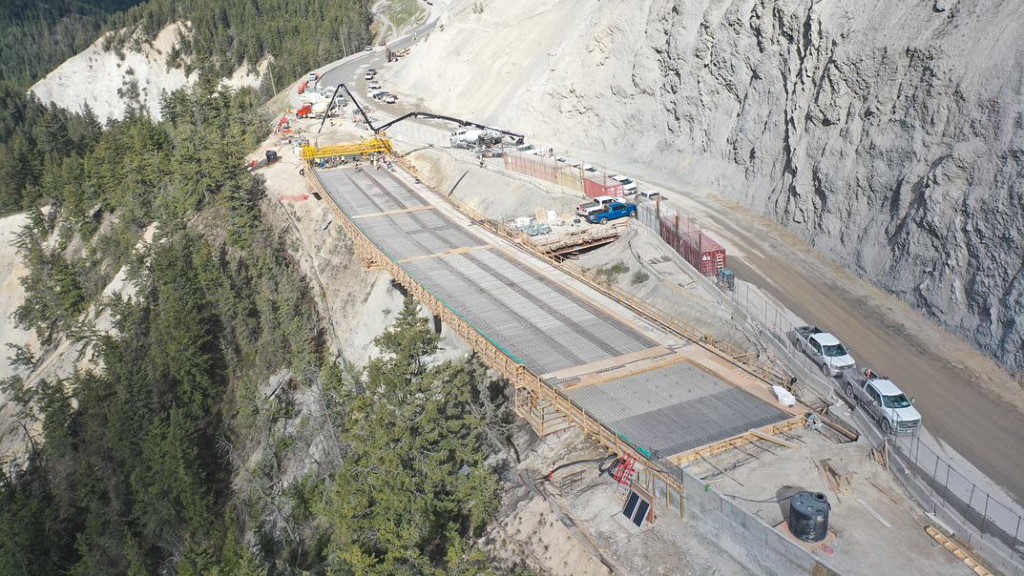 (VIDEO) British Columbia’s Kicking Horse Canyon highway project sees major progress