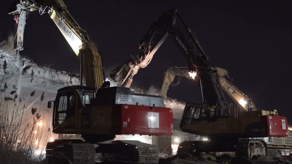 (VIDEO) Priestly Demolition takes down four-span bridge in two days