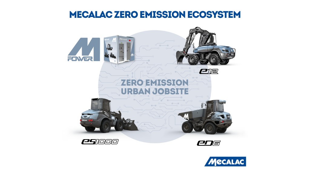 Mecalac is debuting what it calls a complete zero-emission ecosystem for urban work sites at bauma.