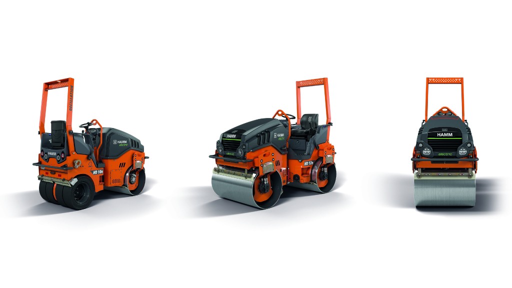 Electric tandem rollers, earthworks machines and more innovations take centre stage at bauma for Hamm