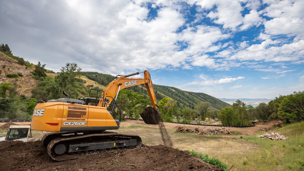 A CASE CE CX260E excavator