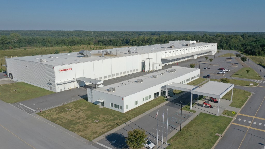 Aerial view of a manufacturing facility