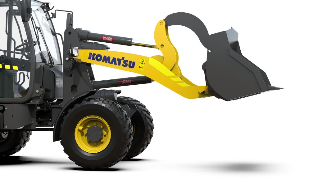 The Komatsu and Moog electric compact wheel loader