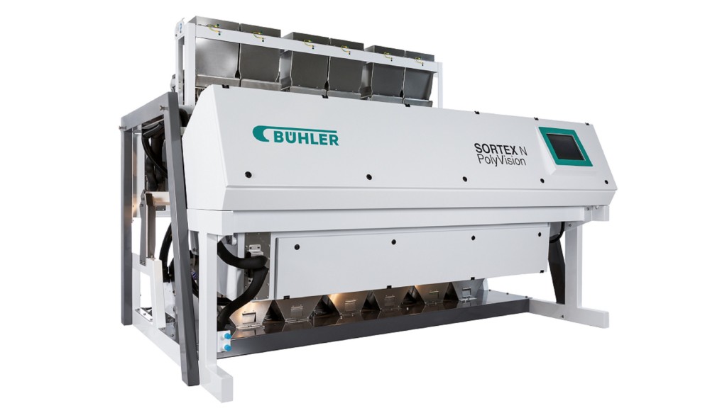 An optical sorter on a white background