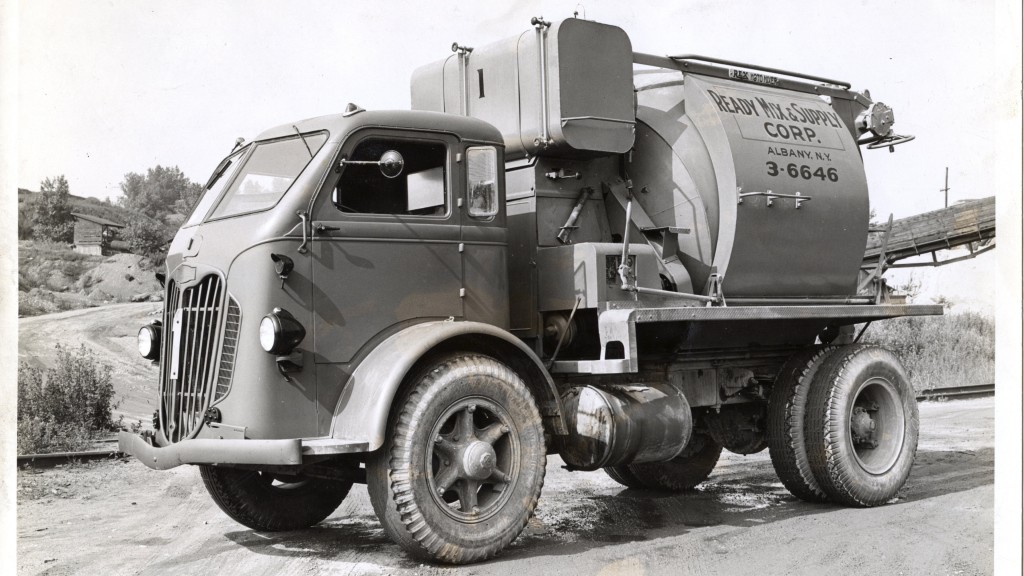 A vintage picture of a U Model Auotocat truck