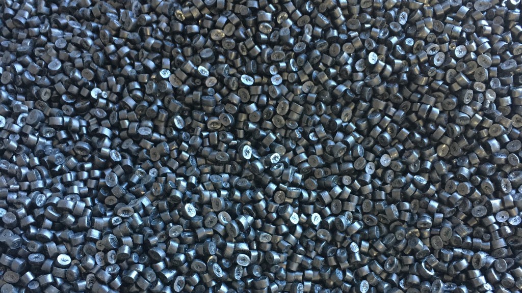 A pile of plastic pellets