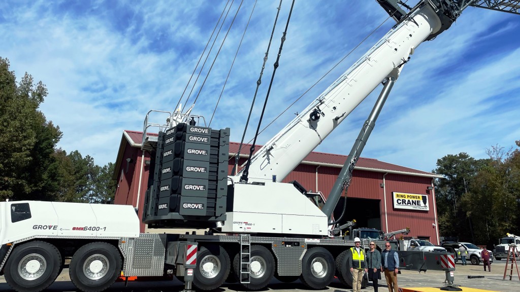 Grove makes first North American delivery of largest six-axle all-terrain crane
