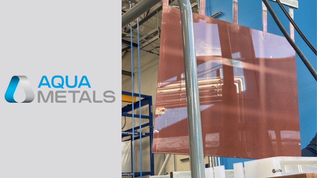 Aqua Metals successfully recovers electroplated copper from lithium-ion batteries