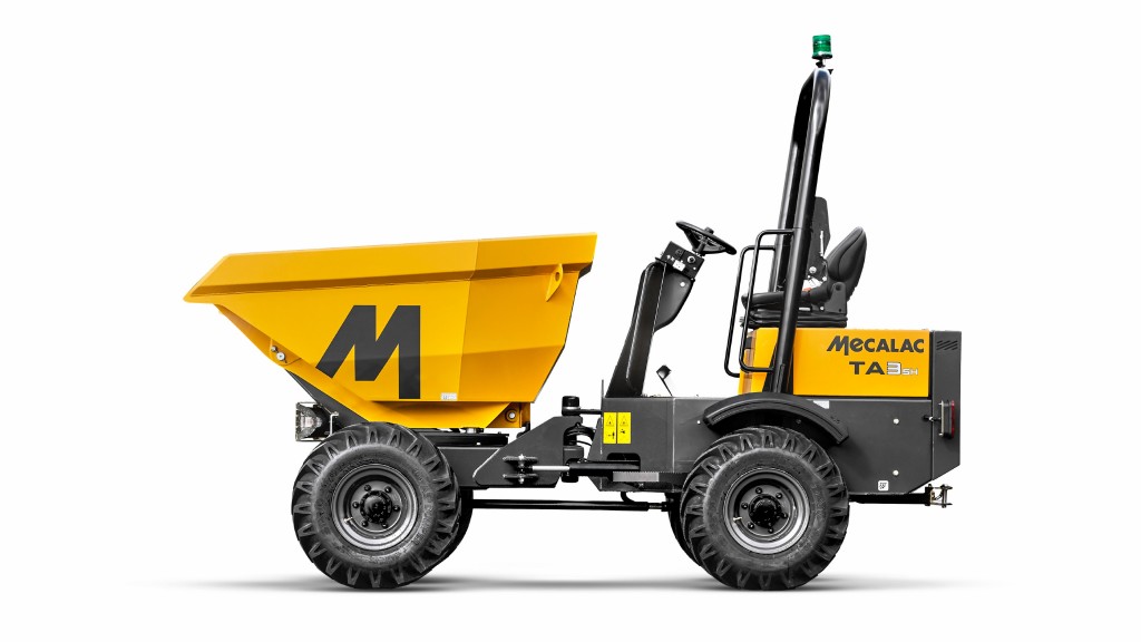 A Mecalac TA3SH Power Swivel site dumper