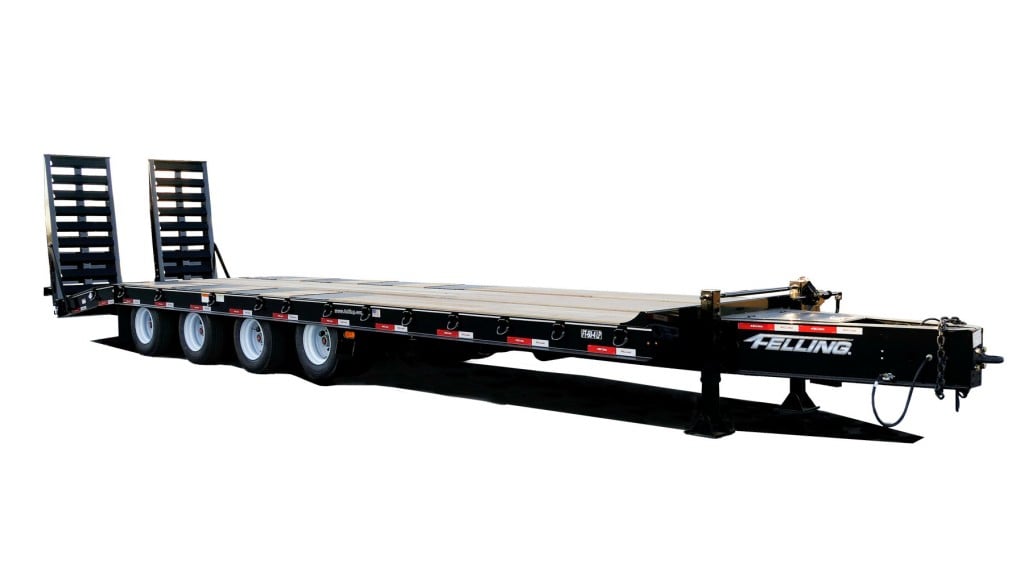 Low Pro HD (LP HD) trailers from Felling are designed for wide-set construction equipment.