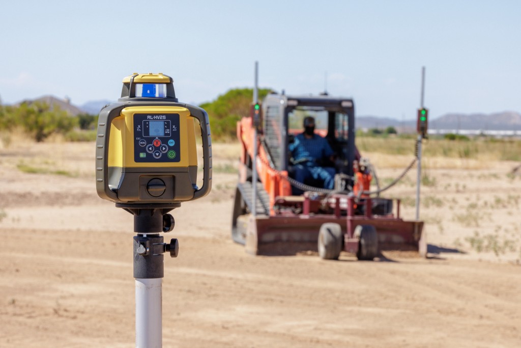 Topcon CTL automatic grade control solution installs directly onto grading attachments