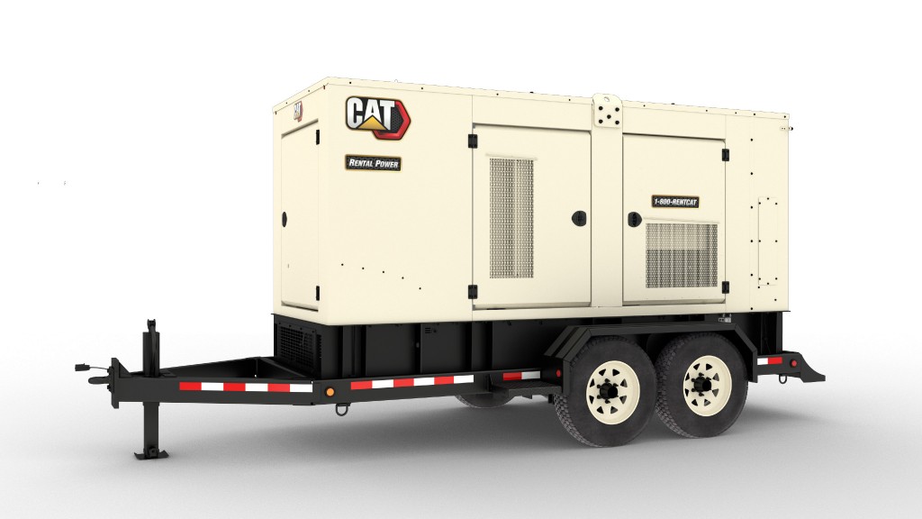 A Cat XQ330 mobile diesel generator set