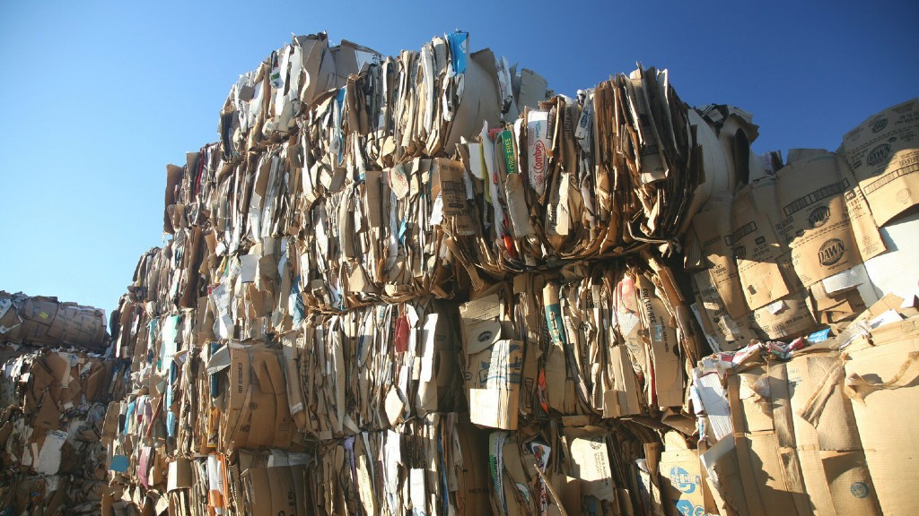 A pile of cardboard boxes