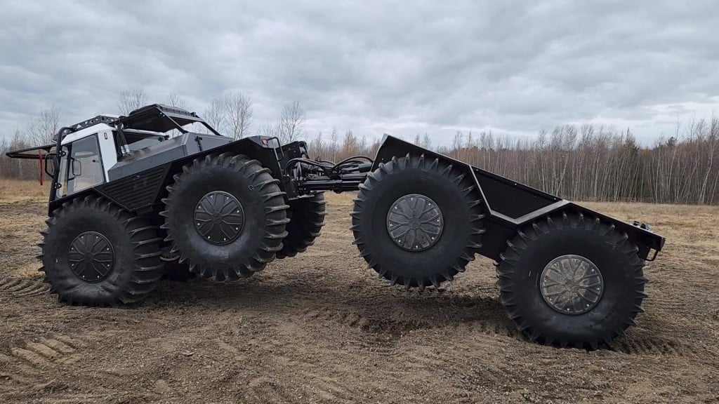 A Zeal Motor Fat Truck 8x8 amphibious vehicle