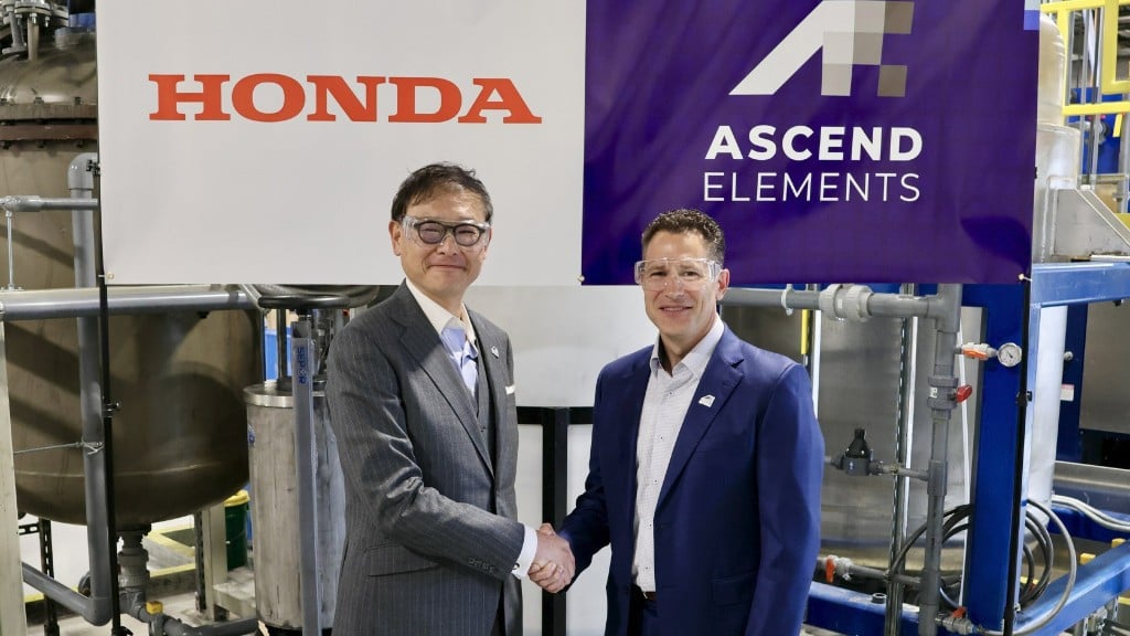 Ascend Elements to supply Honda with recycled lithium-ion battery materials