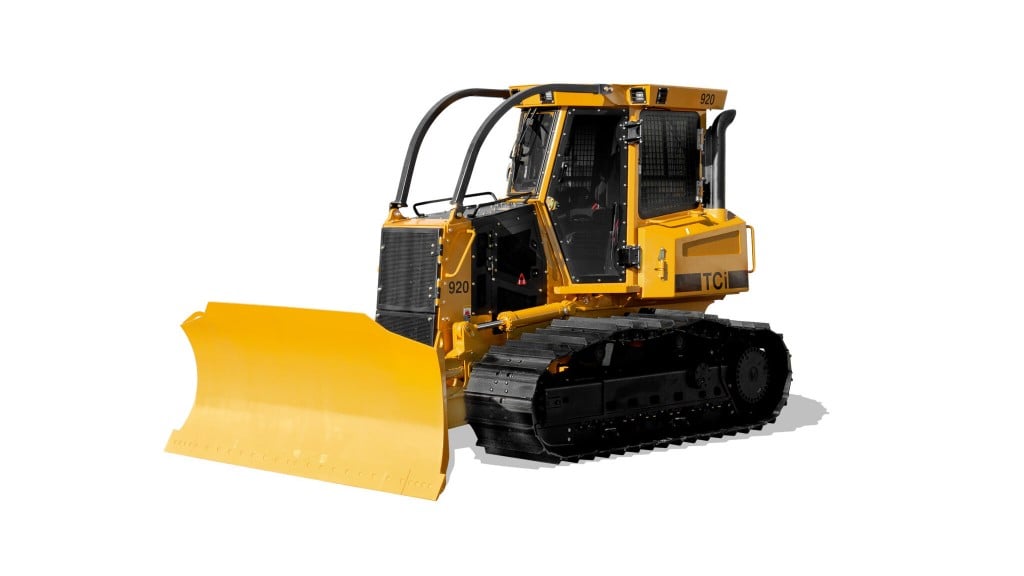 A dozer on a white background