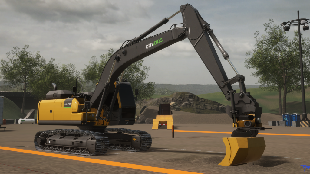 CM Labs' new attachment module enables tiltrotator and grapple simulation training