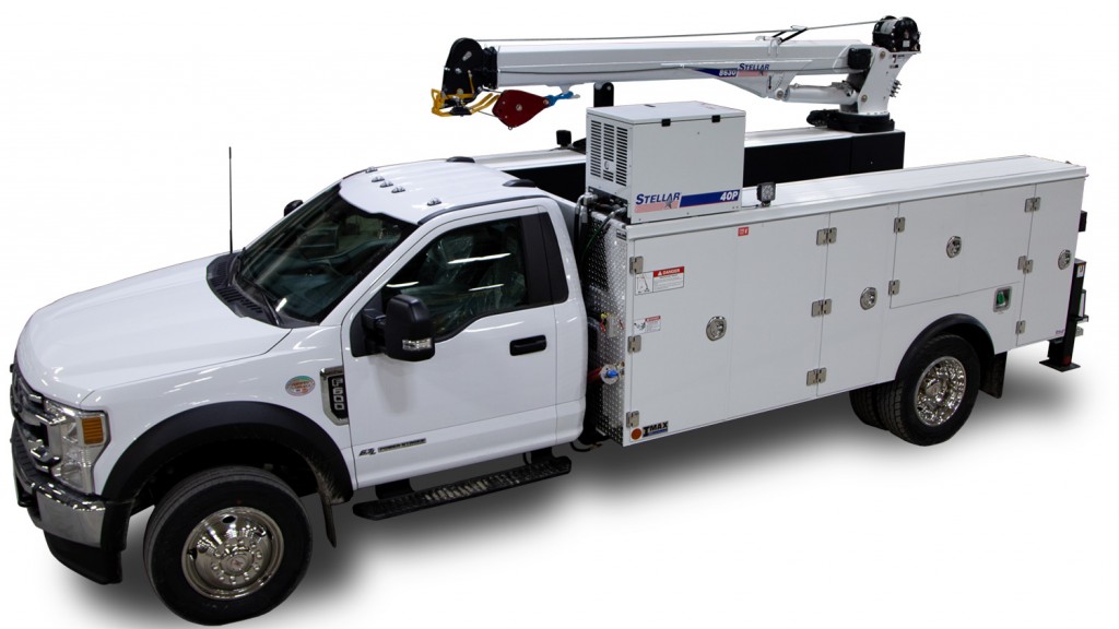 The TMAX 1-13 aluminum mechanic truck body gives operators additional storage space on longer chassis.