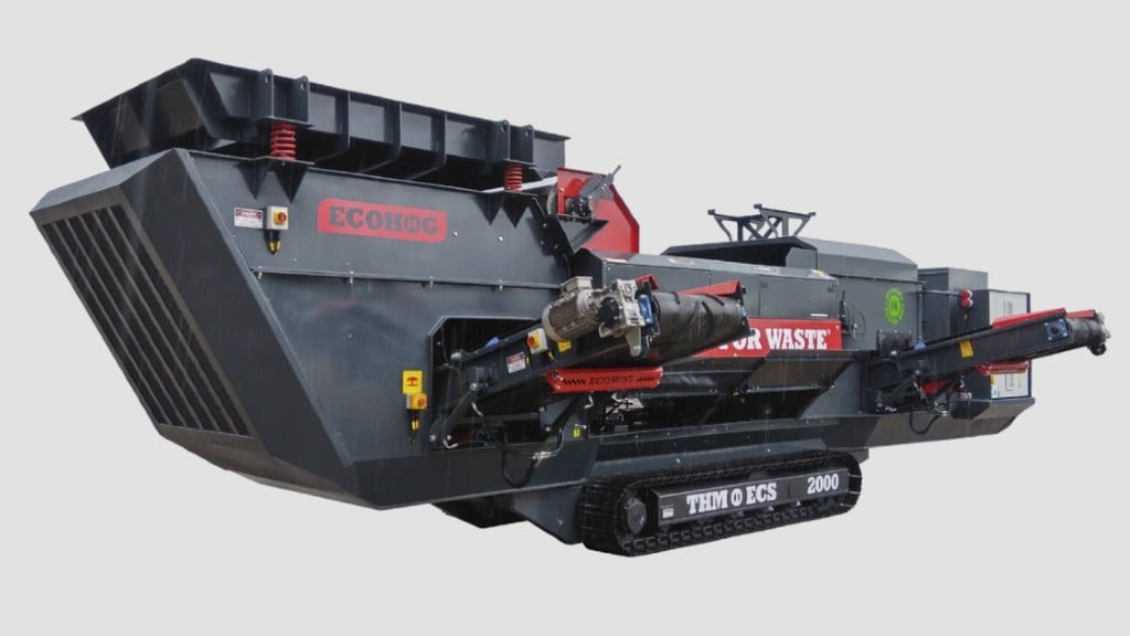 An Ecohog THM ECS-2000 tracked Hogmag eddy current separator