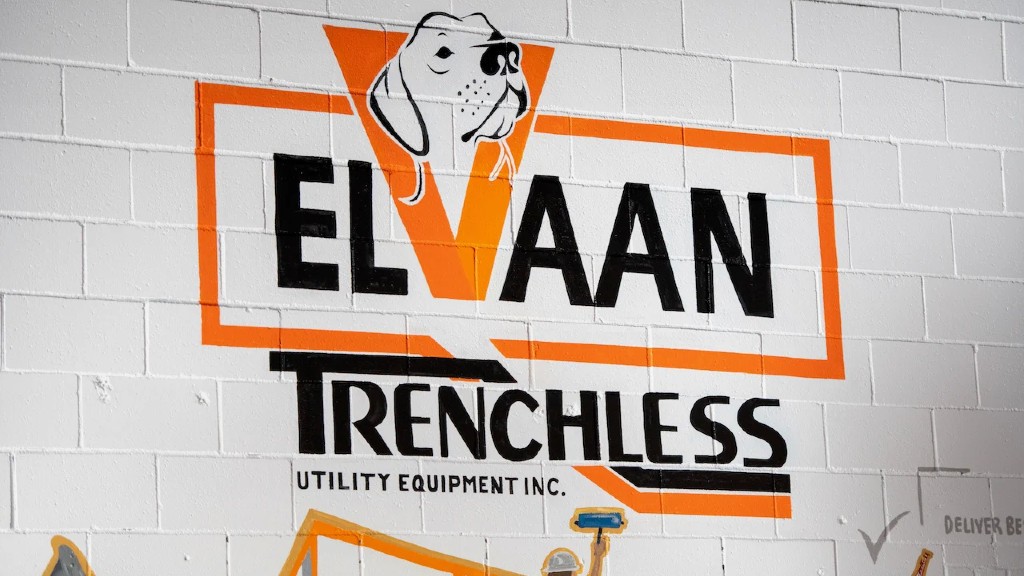 The Elvaan logo on a shop wall