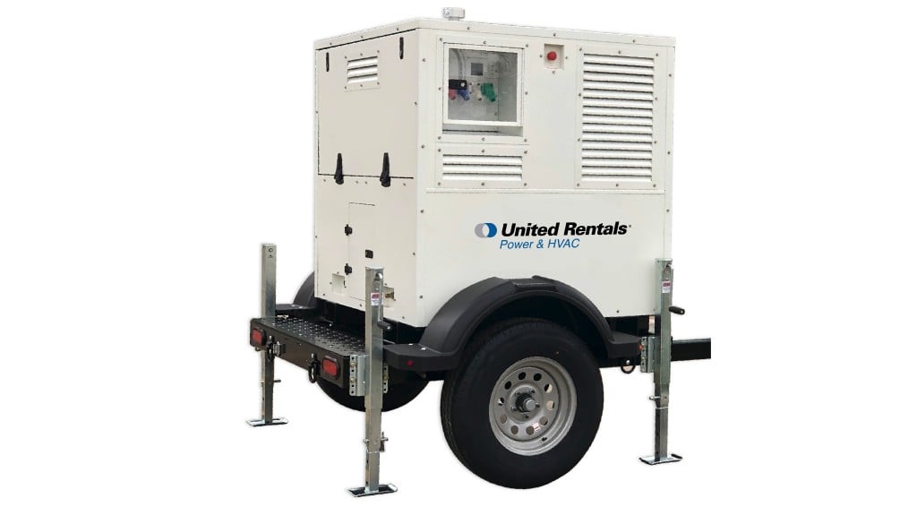 A generator sits on a white background