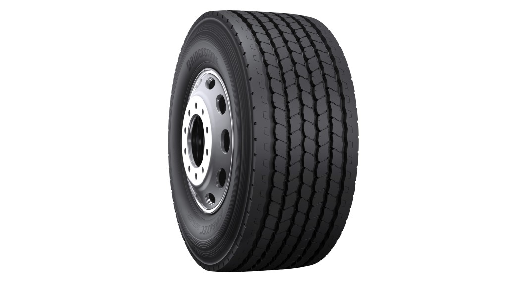 A tire on a white background
