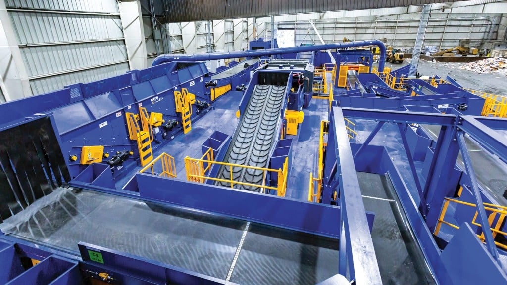 An MRF full of different pieces of sorting equipment