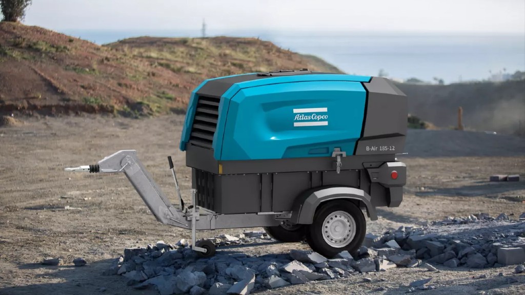 Atlas Copco unveils battery-driven portable screw air compressor