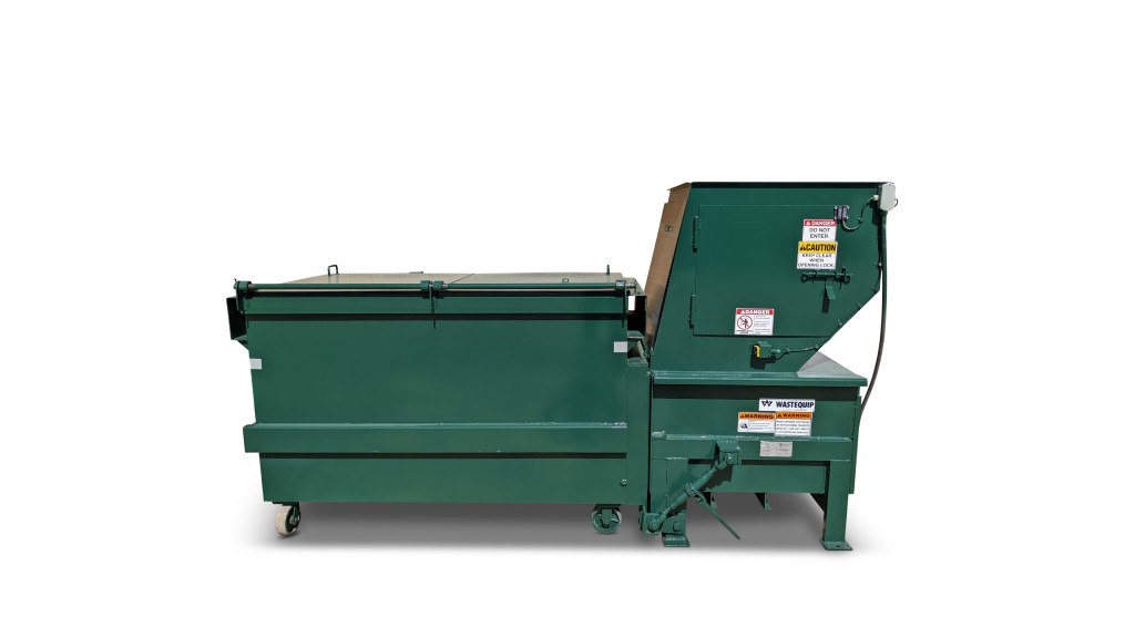 A compactor on a white background