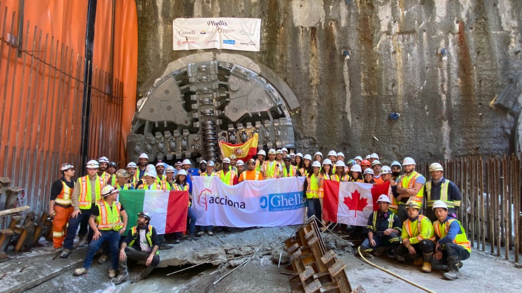 (VIDEO) Tunnel boring machine Phyllis breaks through in Metro Vancouver's SkyTrain expansion