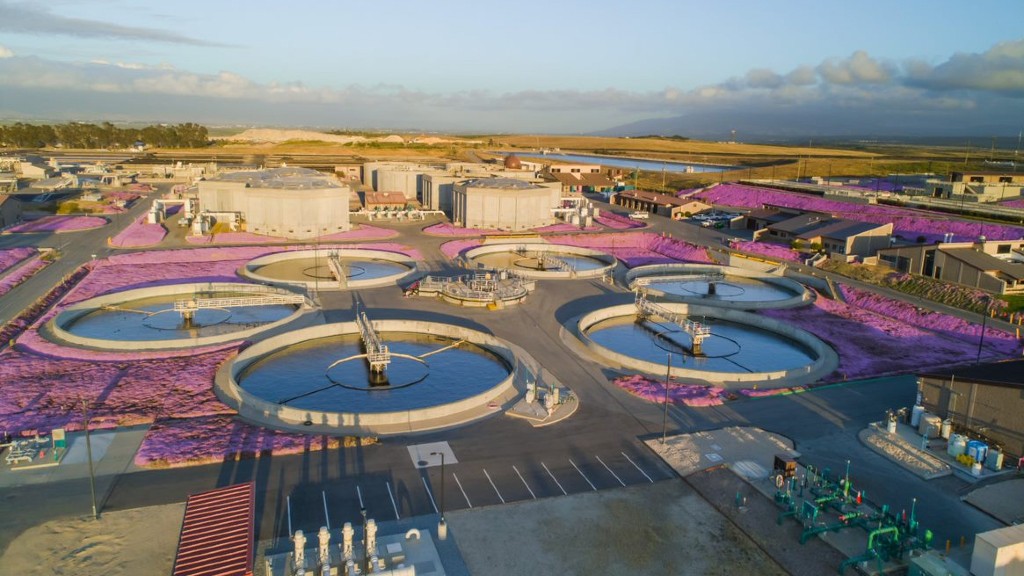 A wastewater and food waste co-digestion facility