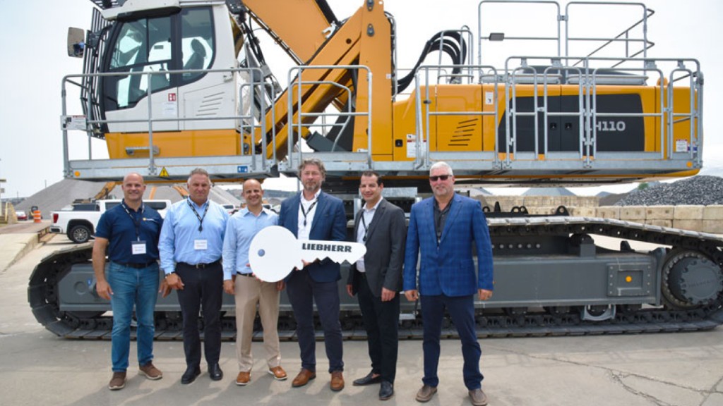 They key to a material handler is handed over to its new owners