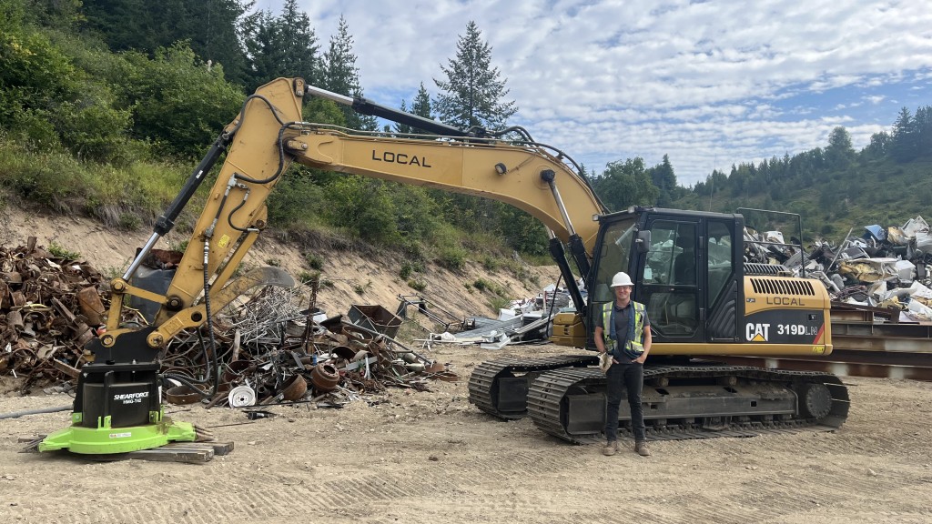 Local Industrial Partners Vice President of Operations Garett White is one of the local faces on-site at the newly opened full-service registered scrap metal recycling yard in Genelle.