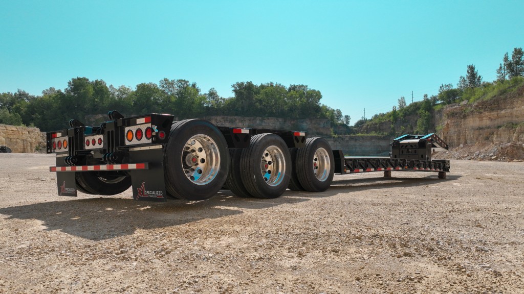 An XL Specialized Trailers XL Guardian 110 hydraulic detachable gooseneck trailer