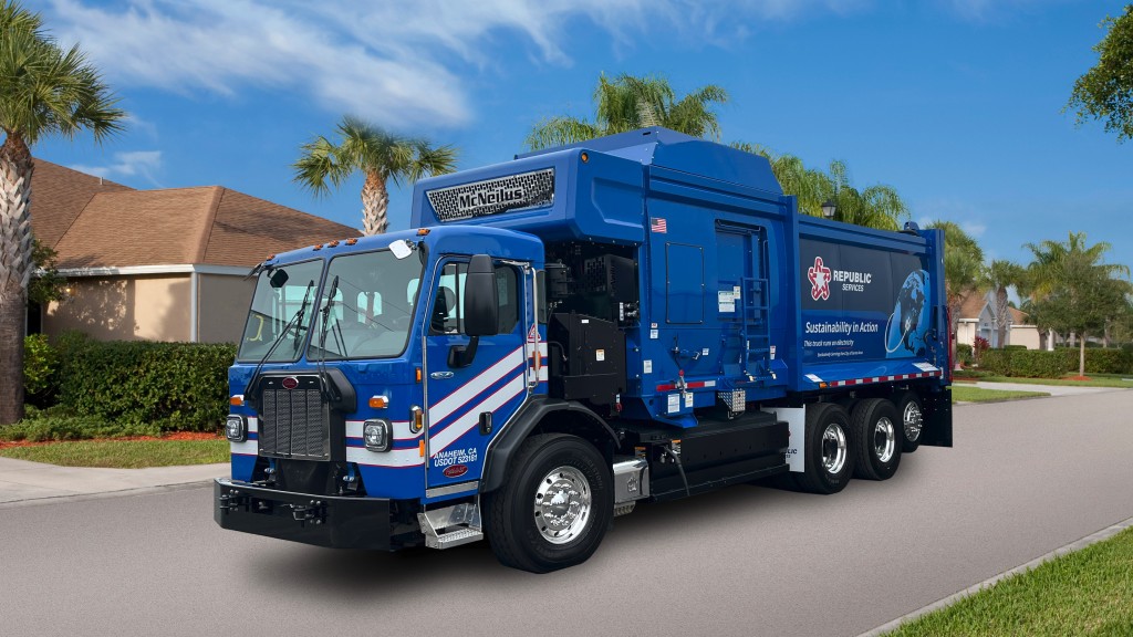 Peterbilt delivers Republic Services' first electric collection vehicle in its California fleet