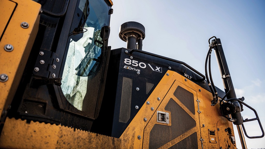 John Deere dozer closeup