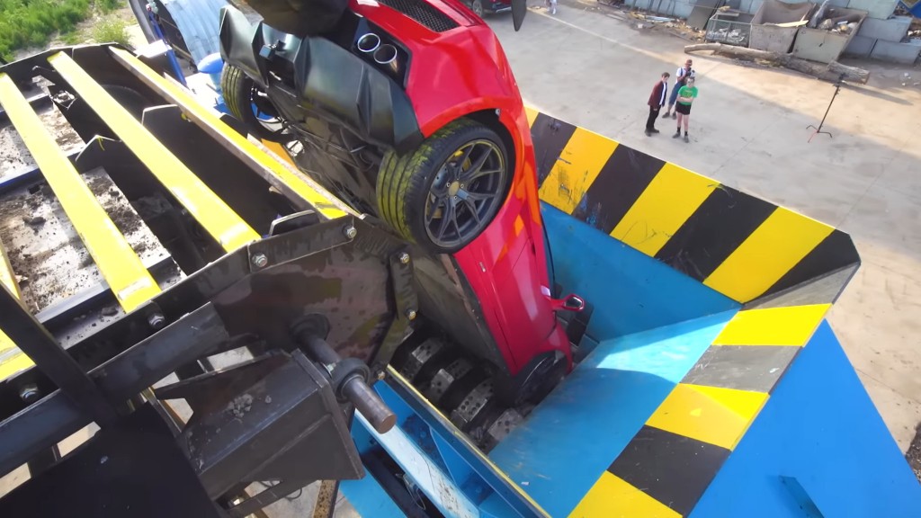 Watch MrBeast drop a Lamborghini into the world’s largest shredder
