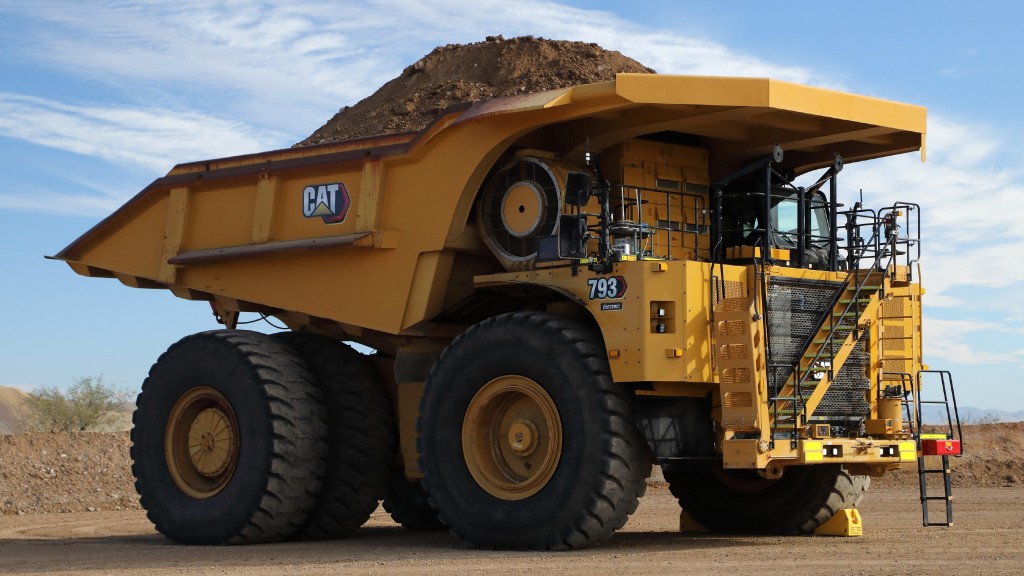 Caterpillar's electrified 793 mining truck