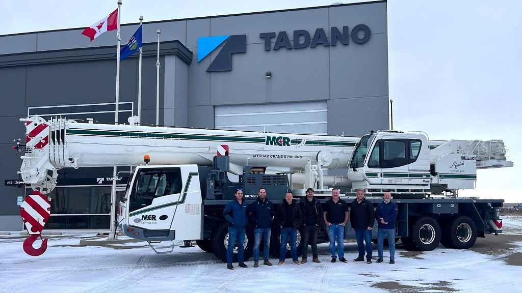Tadano 120-ton truck crane makes Canadian debut with Myshak Group