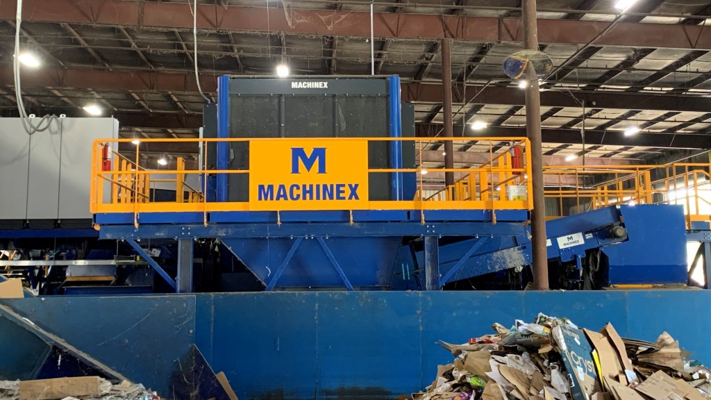 A sorting system inside of an MRF