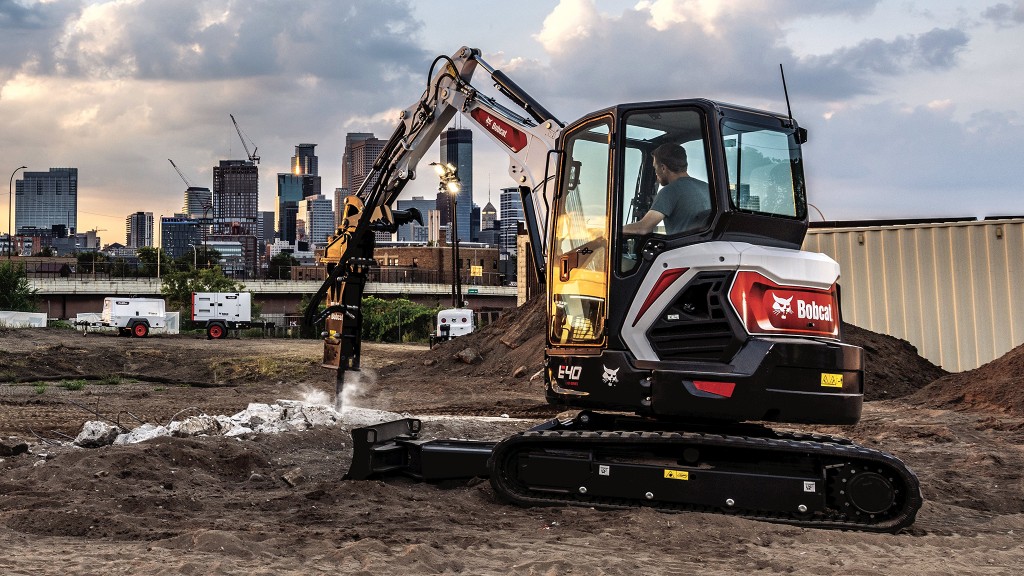 See Bobcat's new compact excavator and wheel loader at World of Concrete