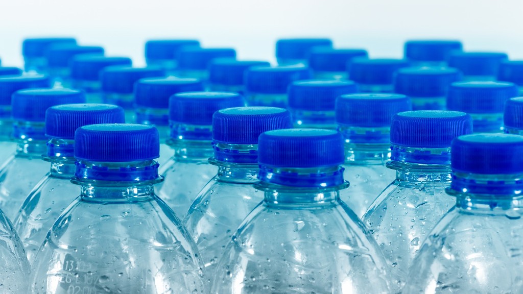 A grid of plastic bottles