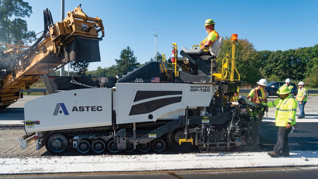 Astec redesigns highway-class Roadtec pavers