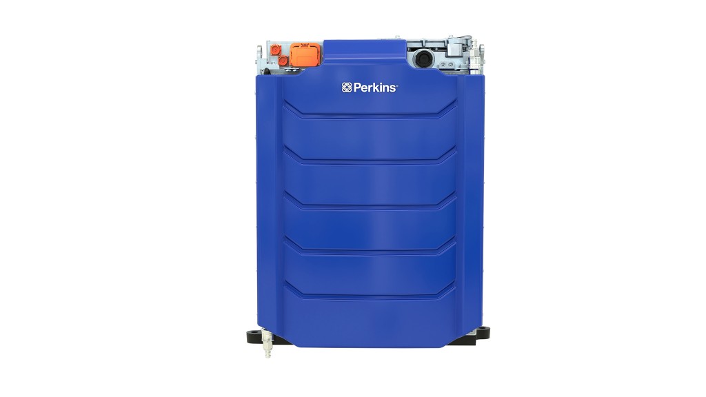 Prototype lithium-ion batteries from Perkins are available in multiple configurations, including a 600-volt size.