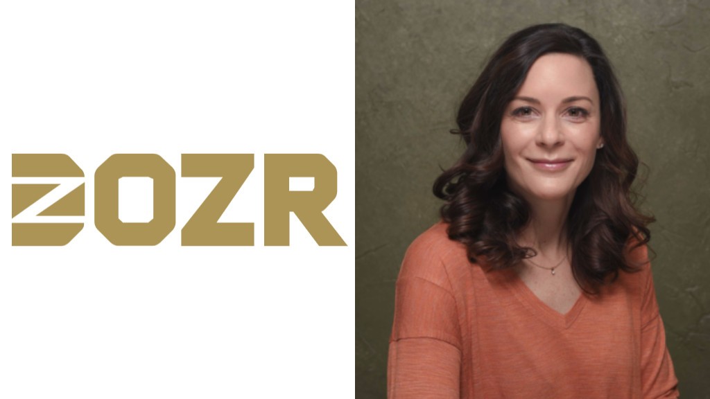 The DOZR logo and Kathryn Kennedy