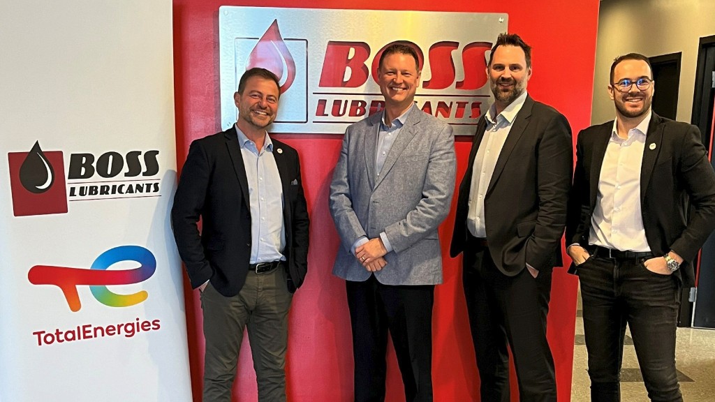 Boss Lubricants to distribute TotalEnergies lubricants in Western Canada