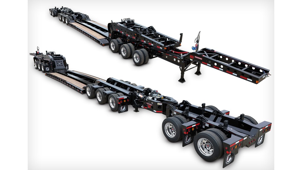 Strong and versatile Fontaine lowbed trailer transports a range of heavy loads
