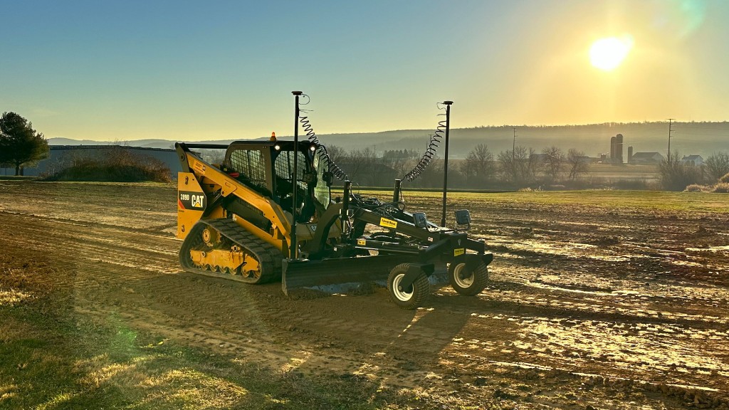 A compact track loader utilizes an automatic grade control solution