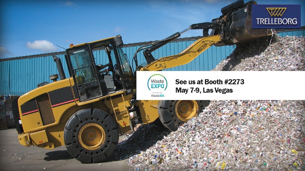 Explore Trelleborg's waste management tire lineup at WasteExpo 2024