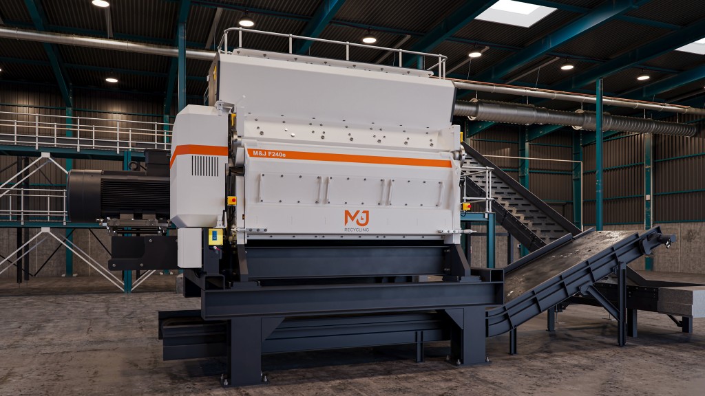 M&J Recycling's new electrical fine shredder utilizes unique cutting system